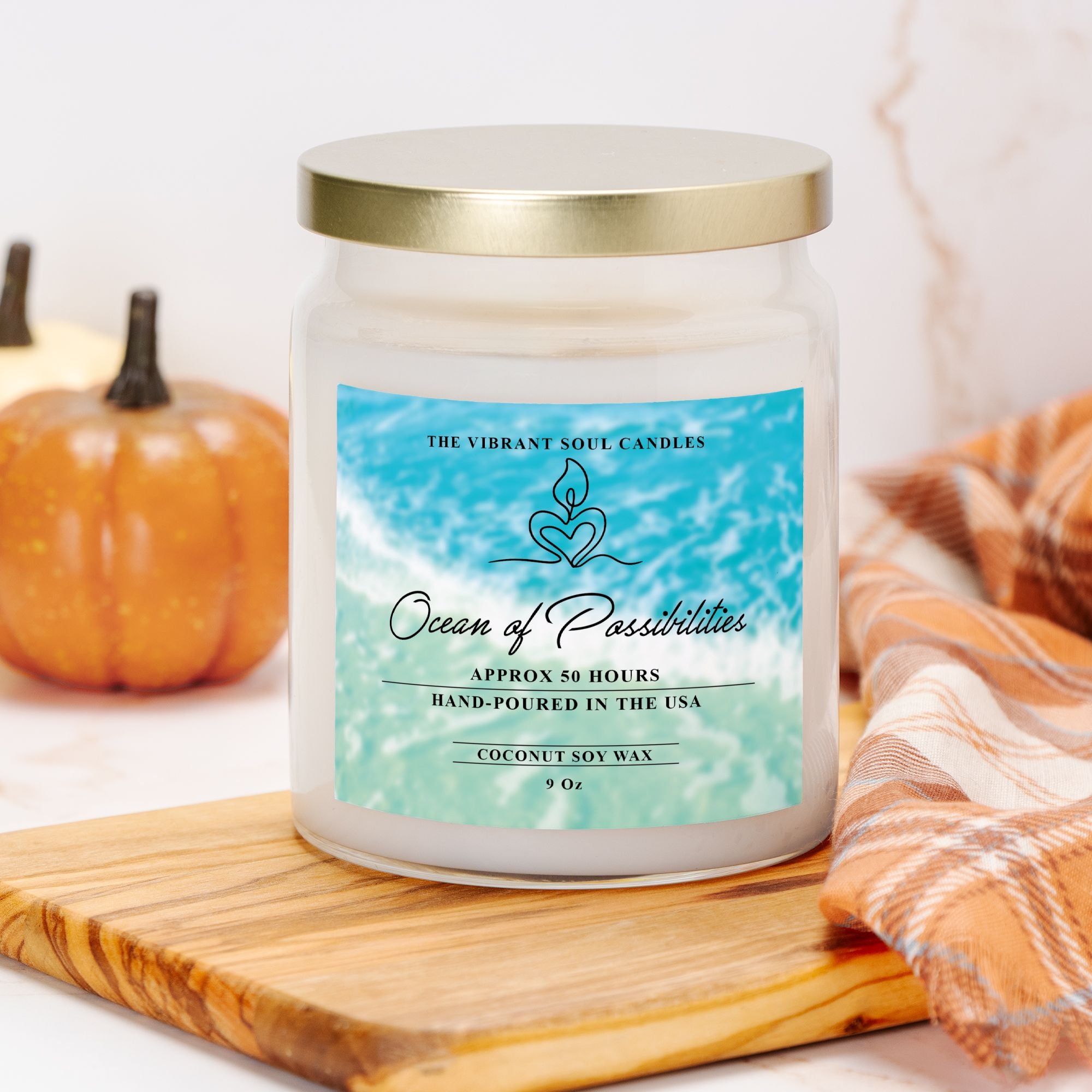 Ocean of Possibilities Candle Apothecary Jar 9oz