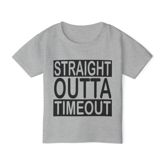 Straight Outta Timeout Heavy Cotton™ Toddler T-shirt