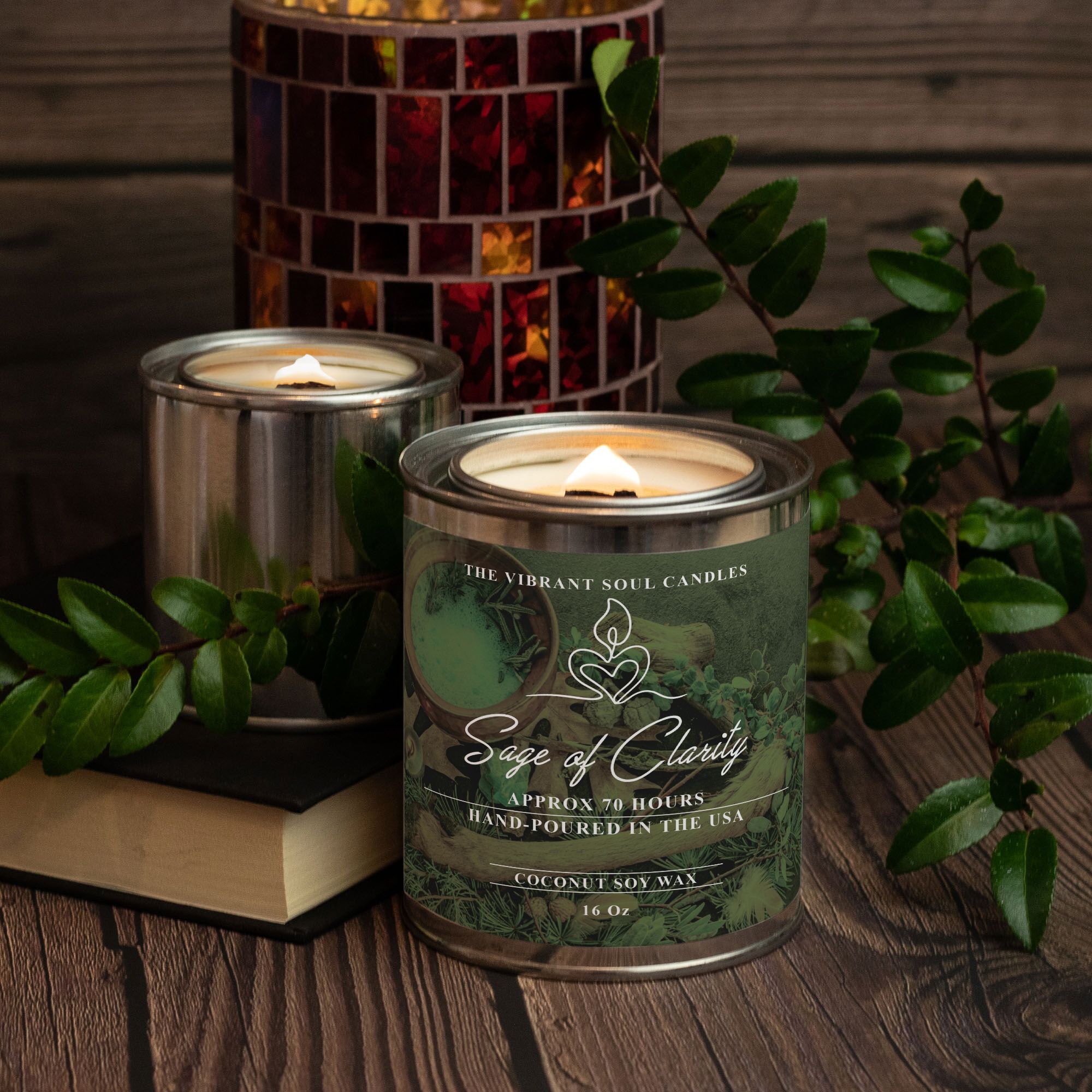 Sage of Clarity Candle Paint Can (Hand Poured 16 oz.)