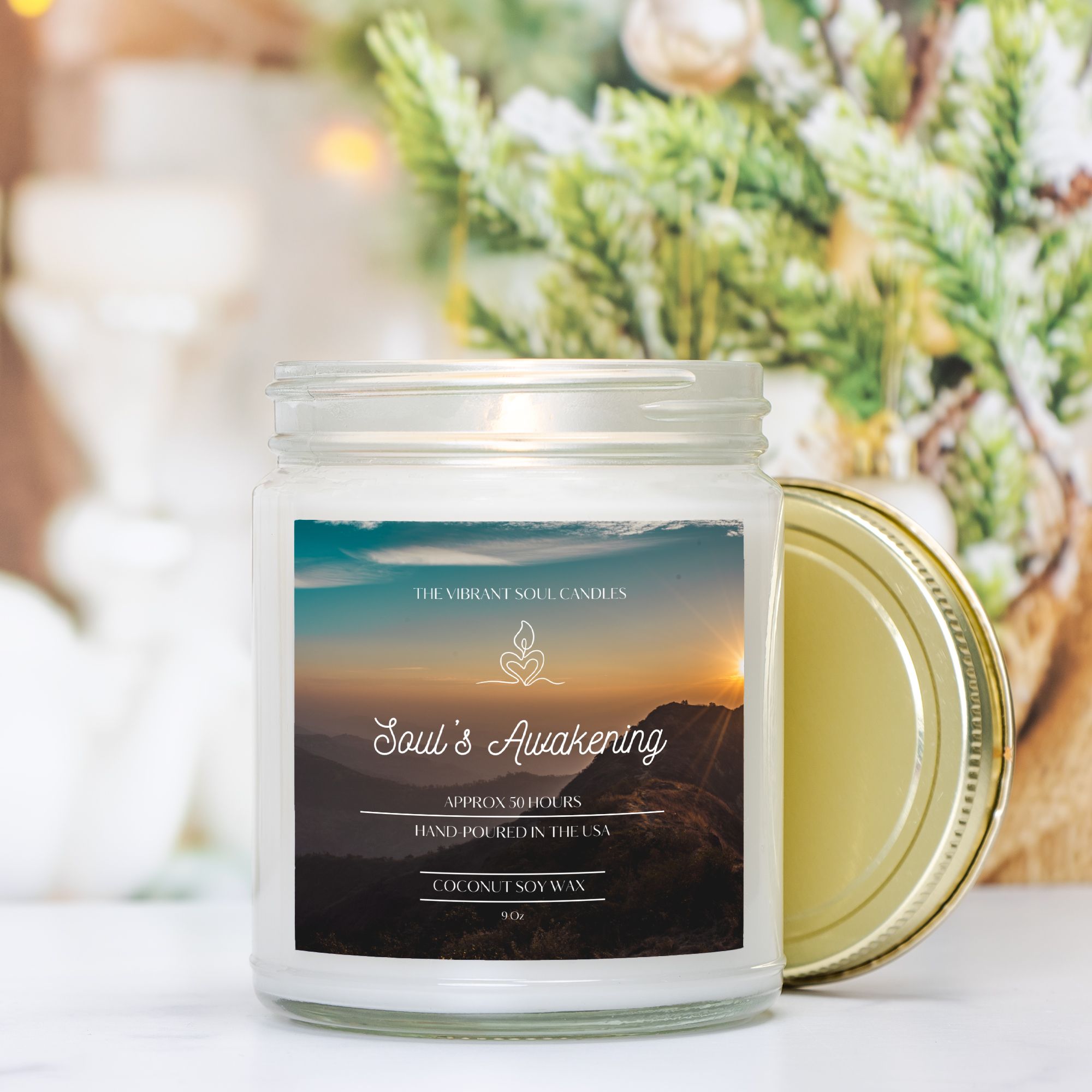 Soul's Awakening Candle Clear Jar 9oz