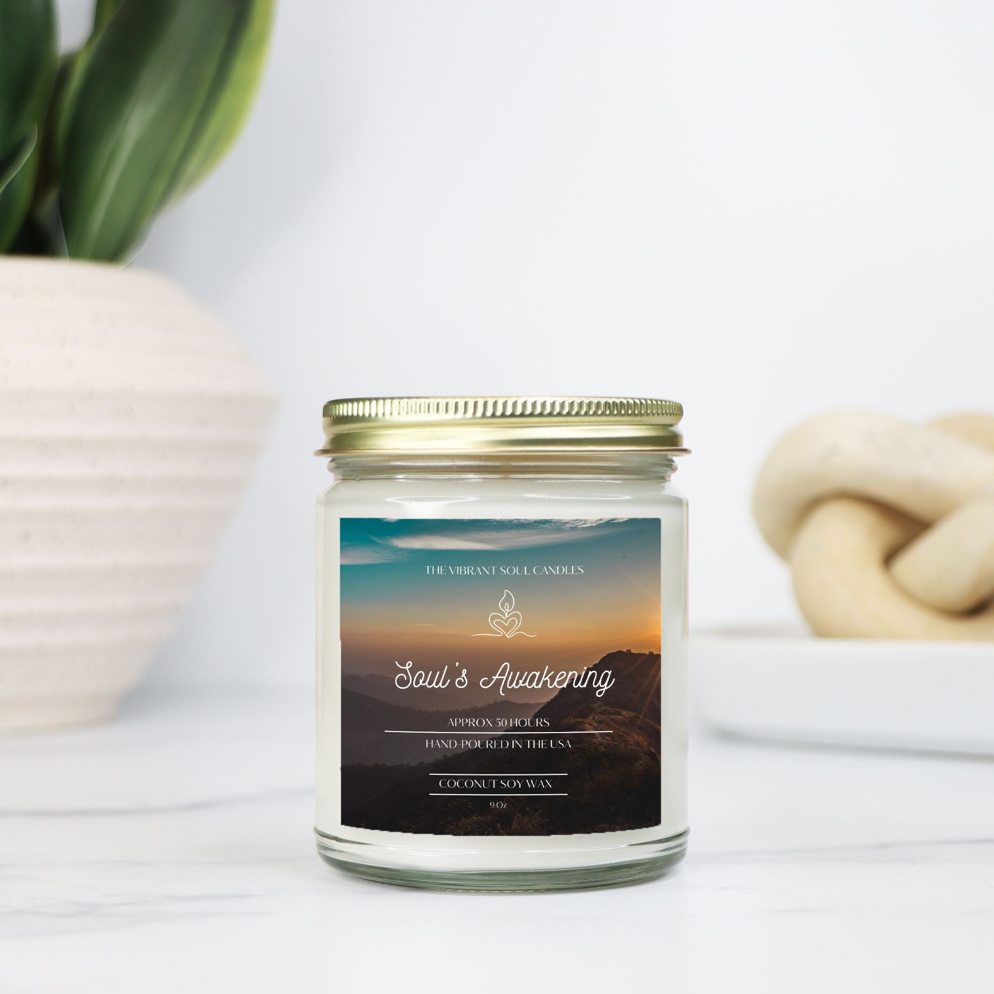 Soul's Awakening Candle Clear Jar 9oz