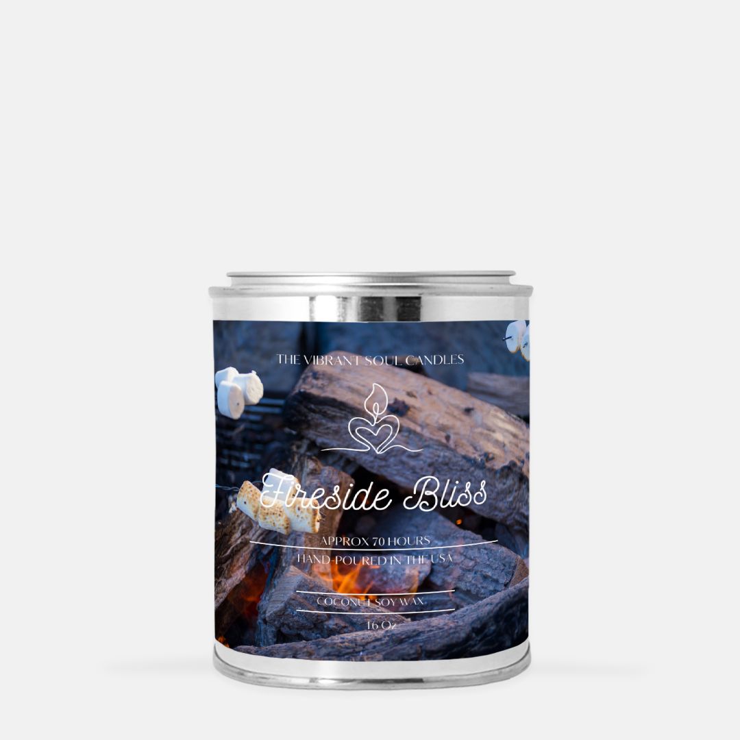 Fireside Bliss Candle Paint Can (Hand Poured 16 oz.)