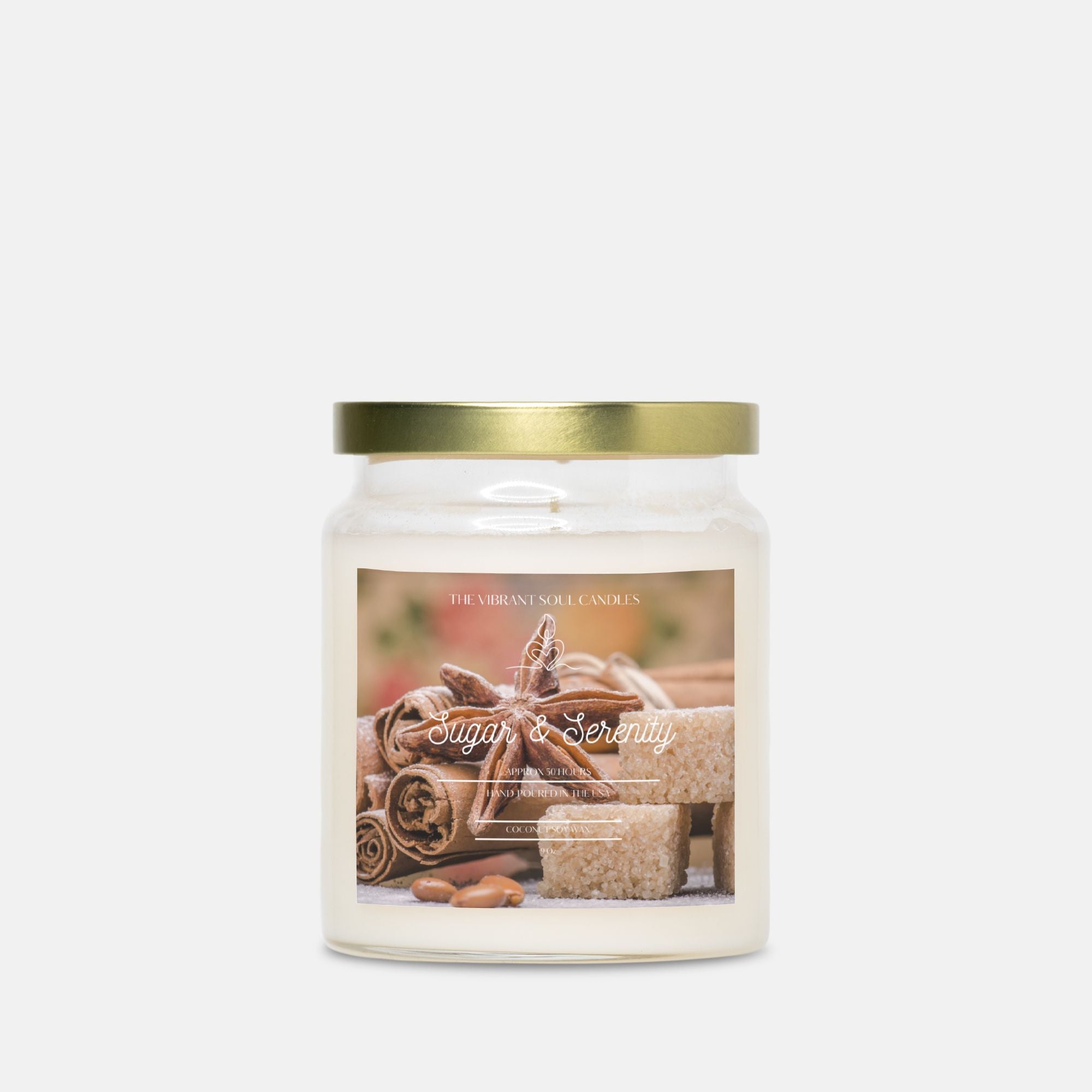 Sugar and Serenity Candle Apothecary Jar 9oz