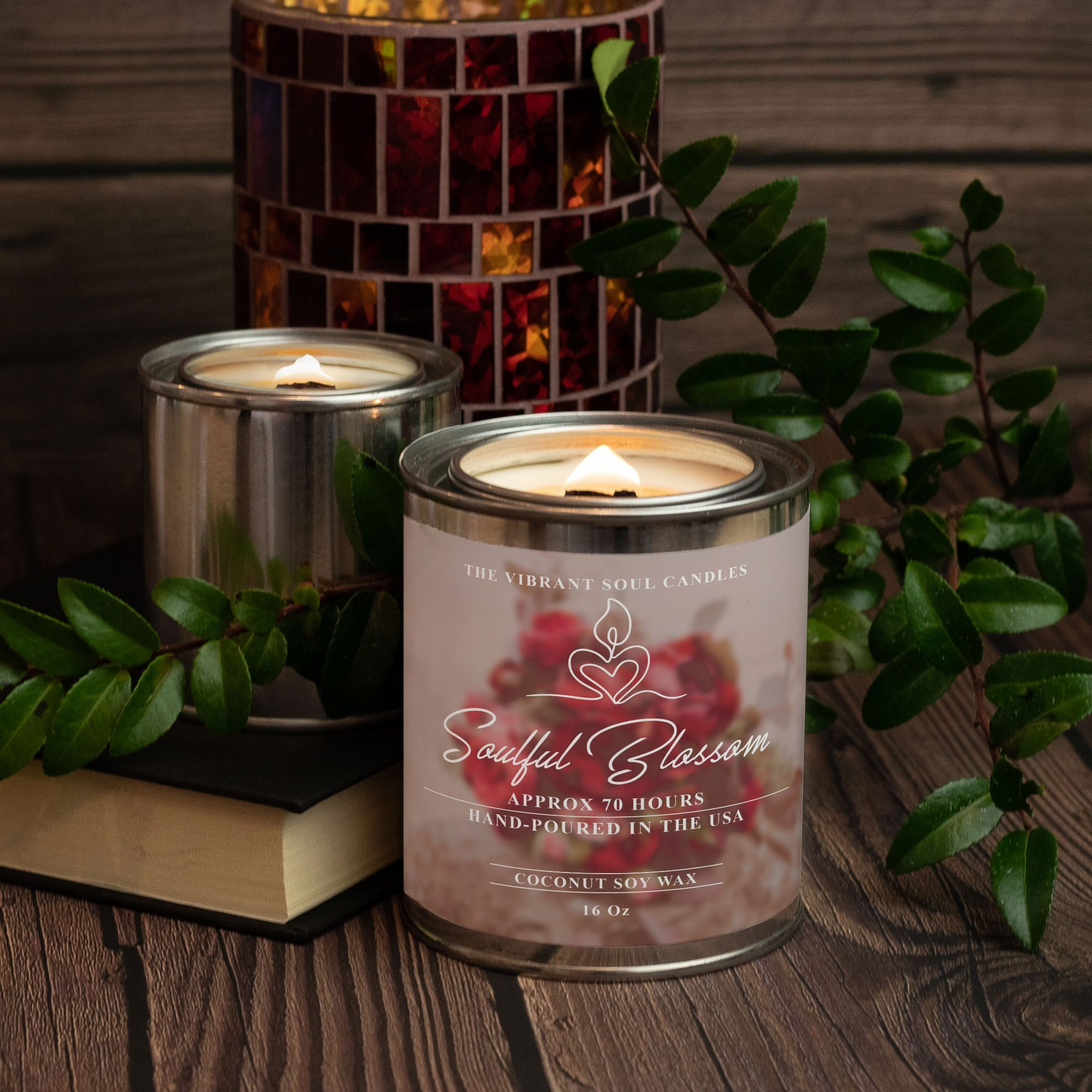 Soulful Blossom Candle Paint Can (Hand Poured 16 oz.)