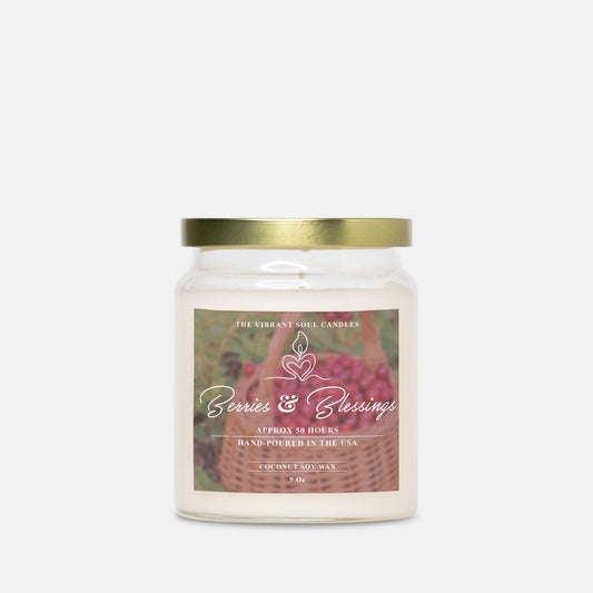 Berries & Blessings Candle Apothecary Jar 9oz