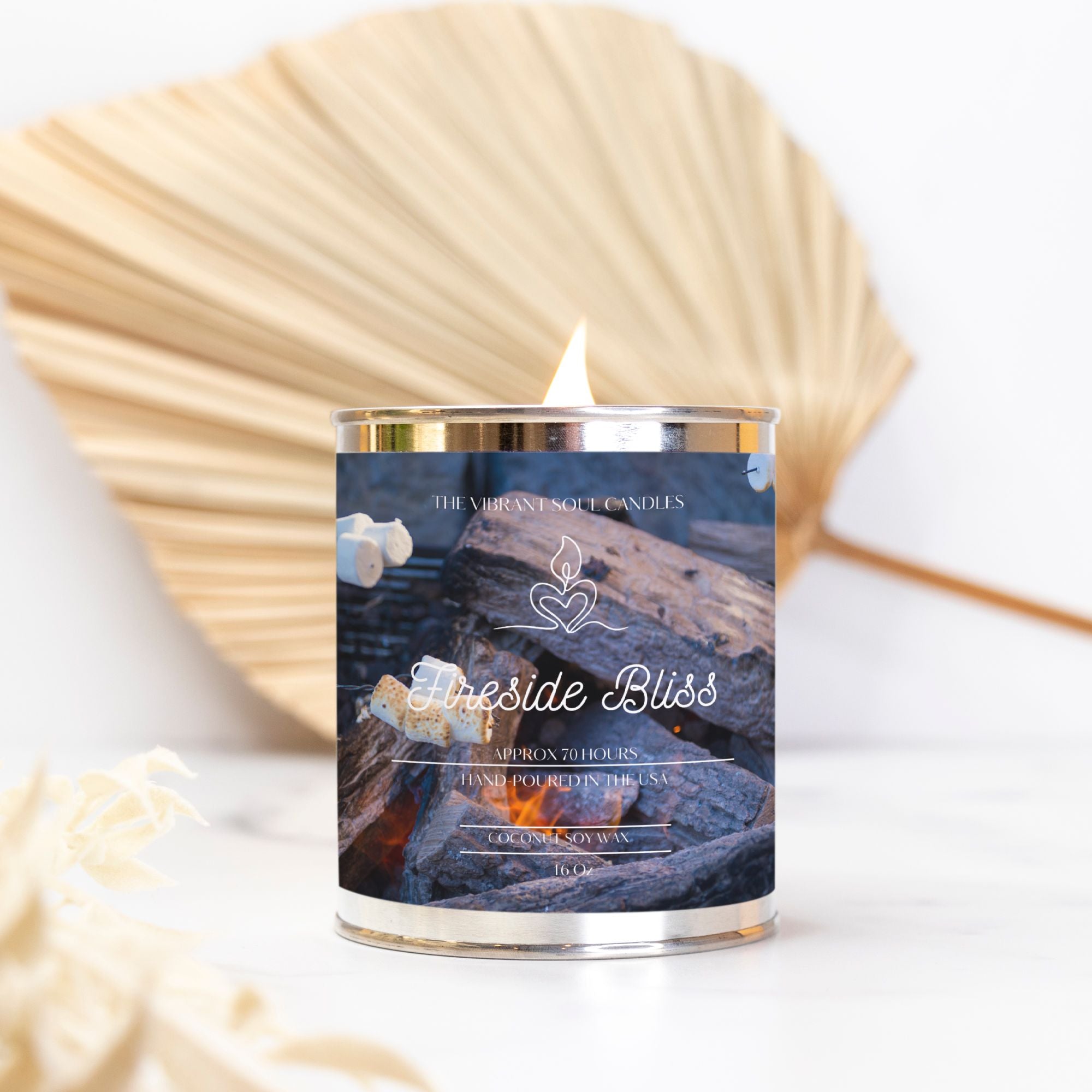 Fireside Bliss Candle Paint Can (Hand Poured 16 oz.)