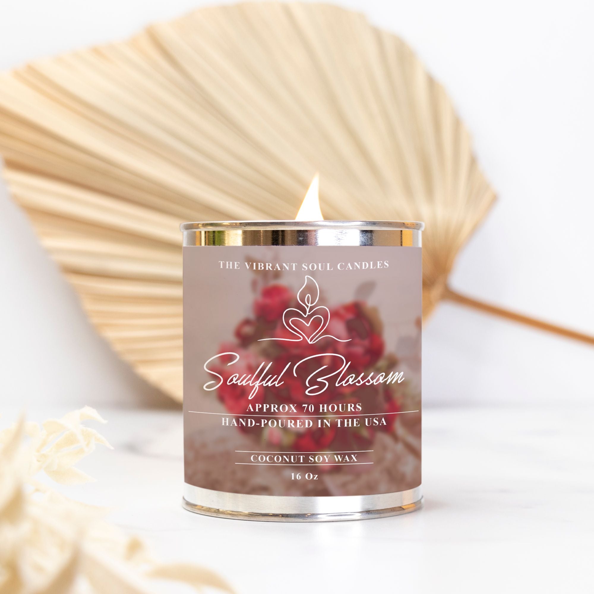 Soulful Blossom Candle Paint Can (Hand Poured 16 oz.)