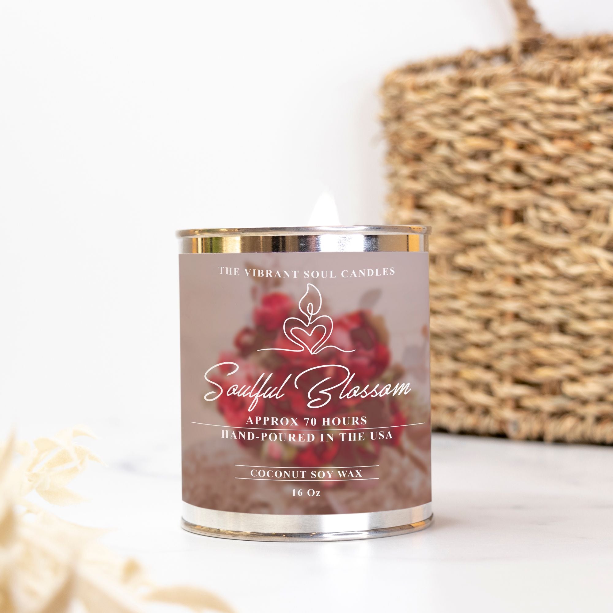 Soulful Blossom Candle Paint Can (Hand Poured 16 oz.)