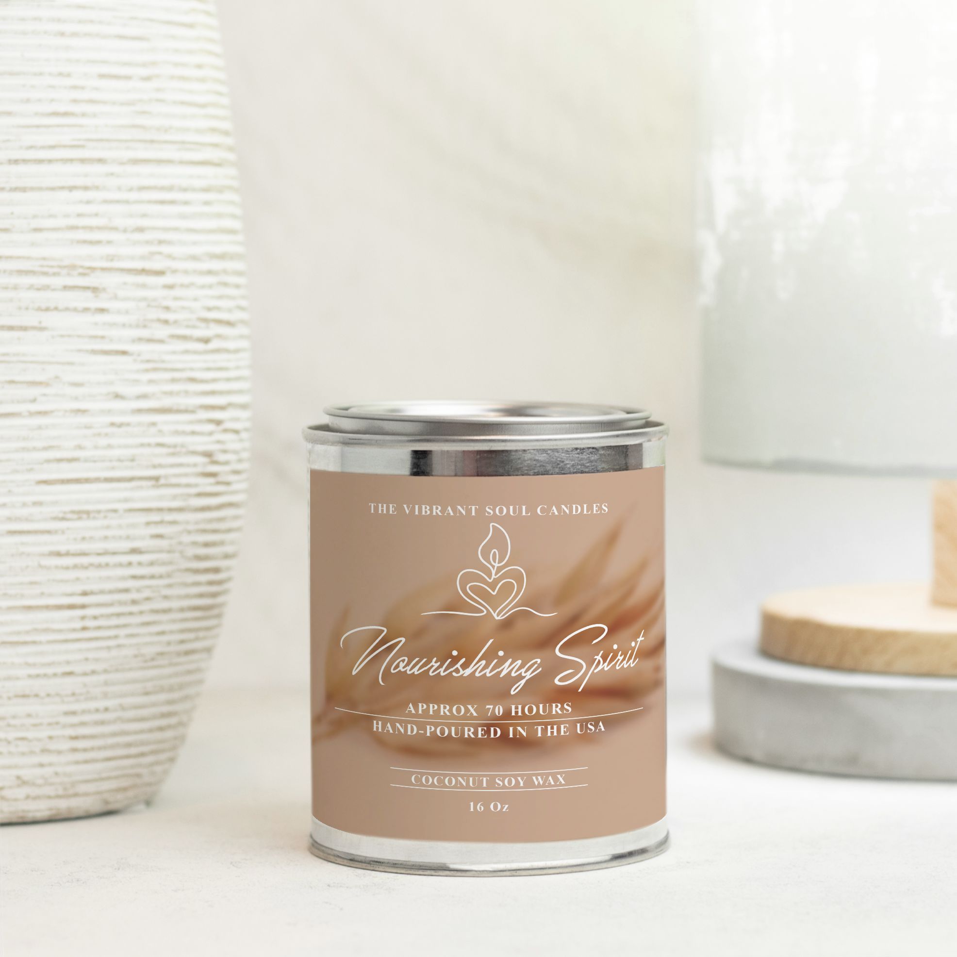 Nourishing Spirit Candle Paint Can (Hand Poured 16 oz.)