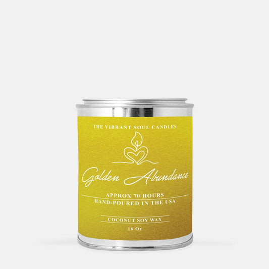 Golden Abundance Candle Paint Can (Hand Poured 16 oz.)