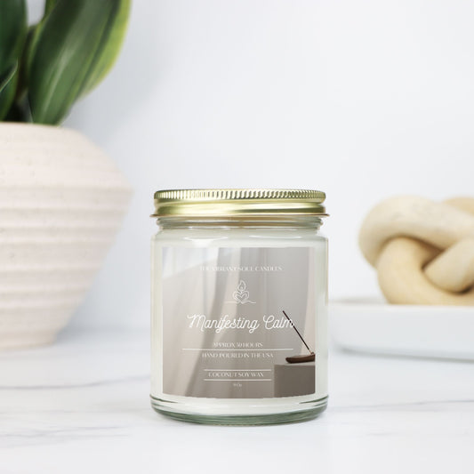 Manifesting Calm Candle Clear Jar 9oz