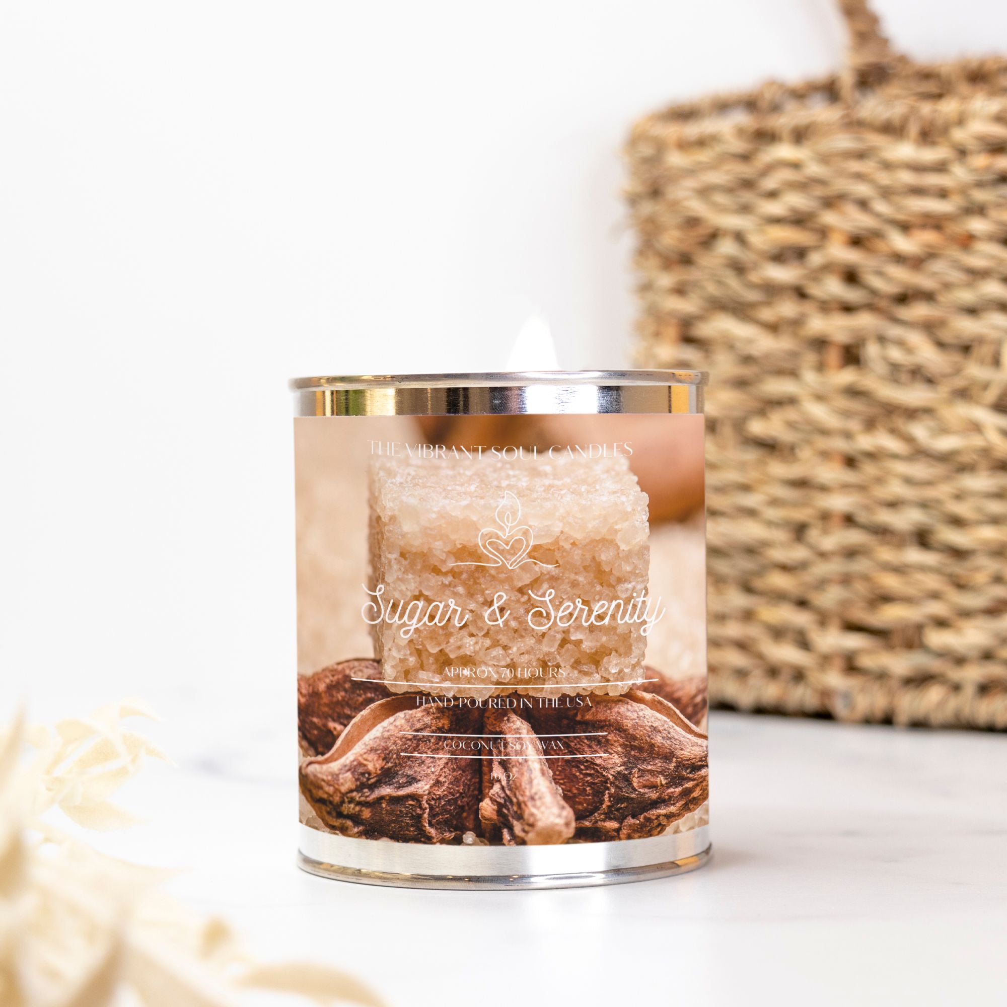 Sugar and Serenity Candle Paint Can (Hand Poured 16 oz.)