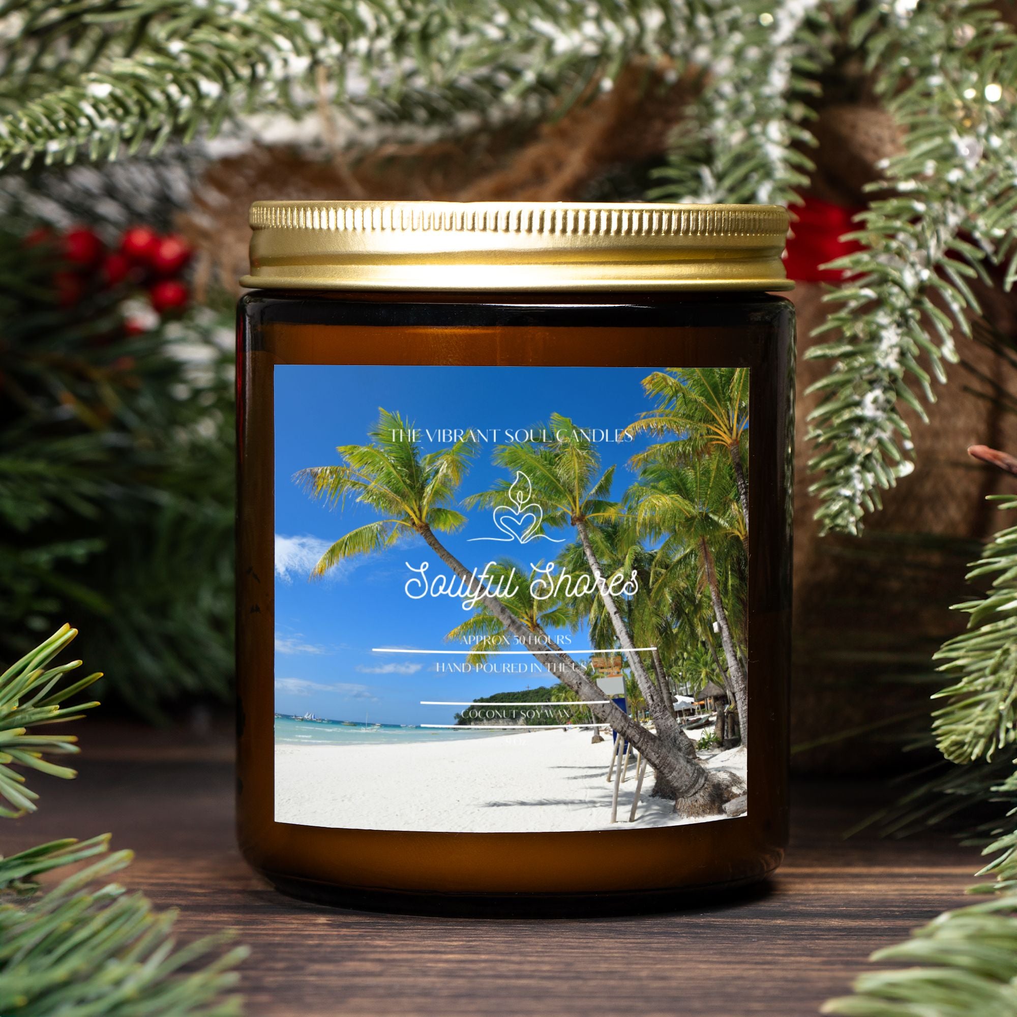 Soulful Shores Candle Amber Jar 9oz