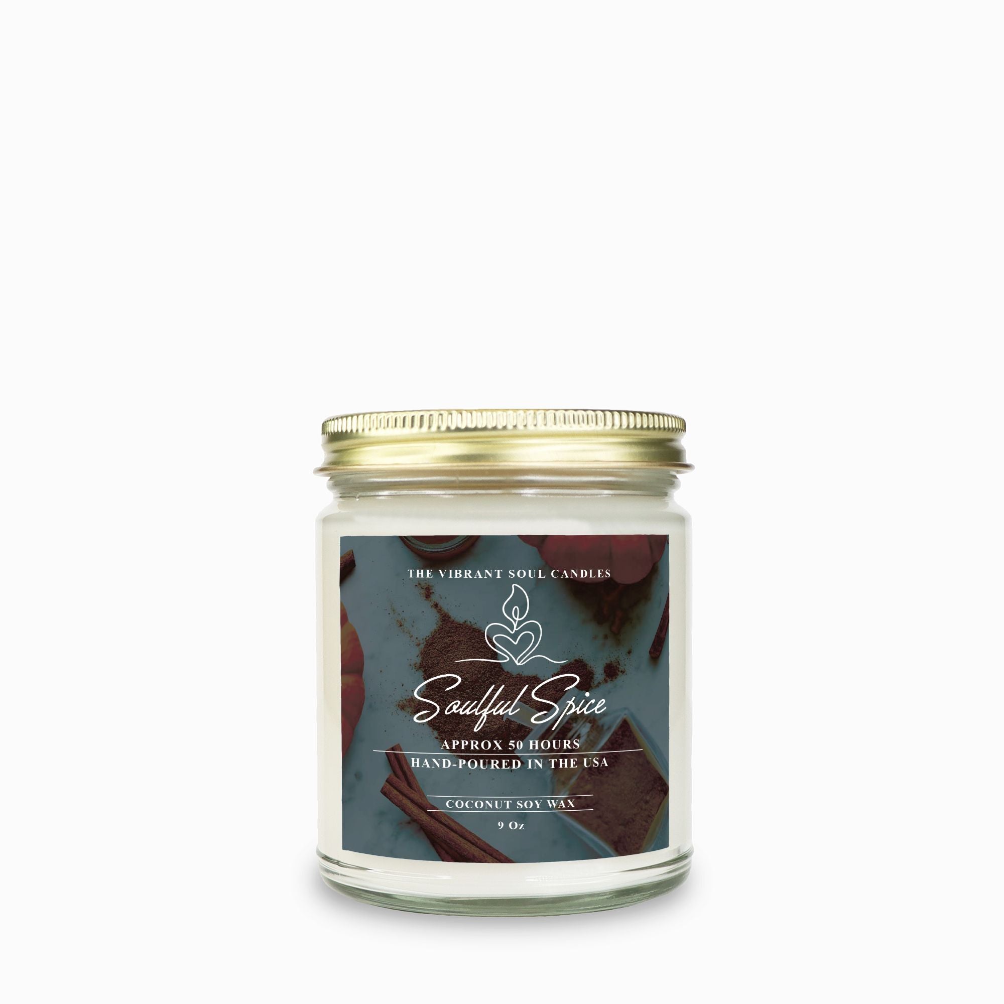 Soulful Spice Candle Clear Jar 9oz