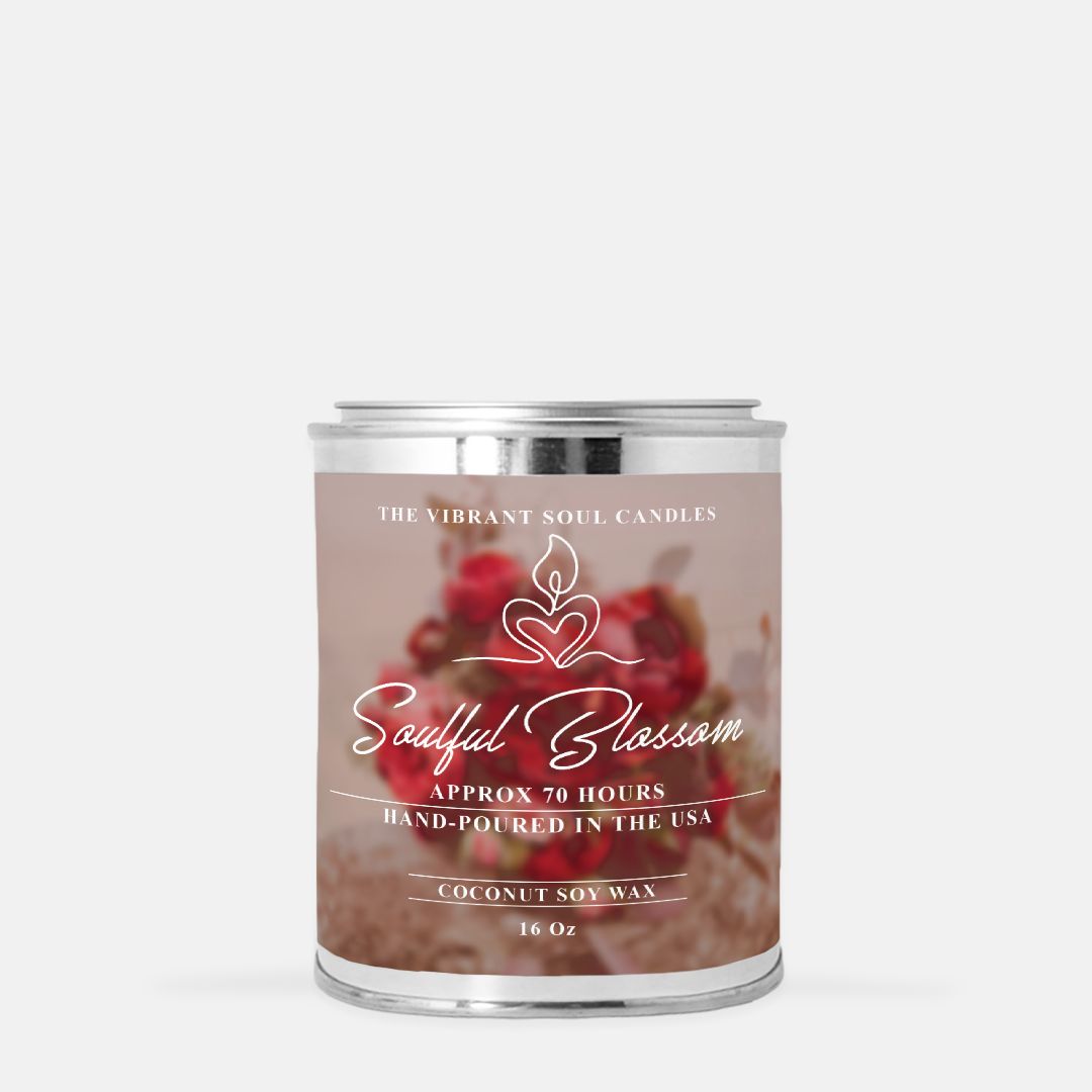 Soulful Blossom Candle Paint Can (Hand Poured 16 oz.)