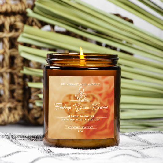 Embody Your Essence Candle Amber Jar 9oz