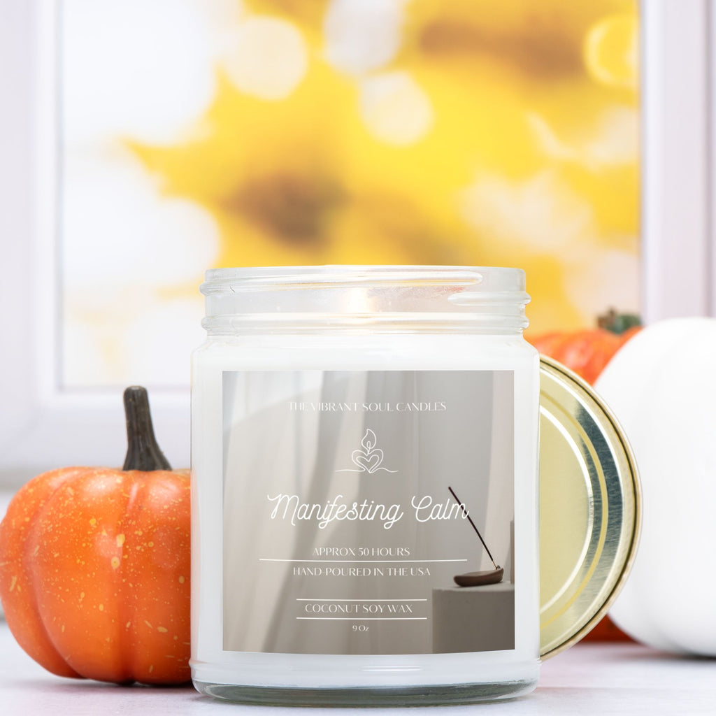 Manifesting Calm Candle Clear Jar 9oz