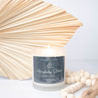 Manifesting Stillness Candle Frosted Glass (Hand Poured 11 oz)