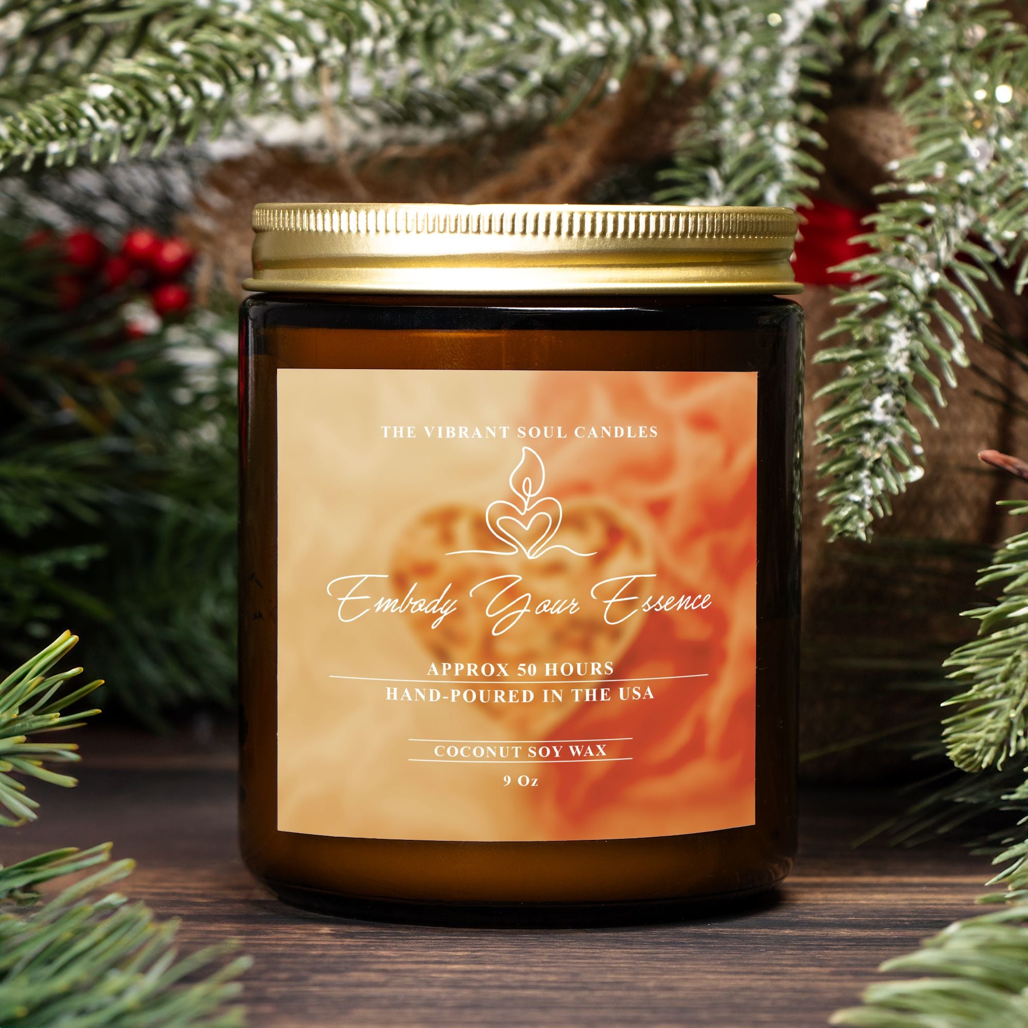 Embody Your Essence Candle Amber Jar 9oz