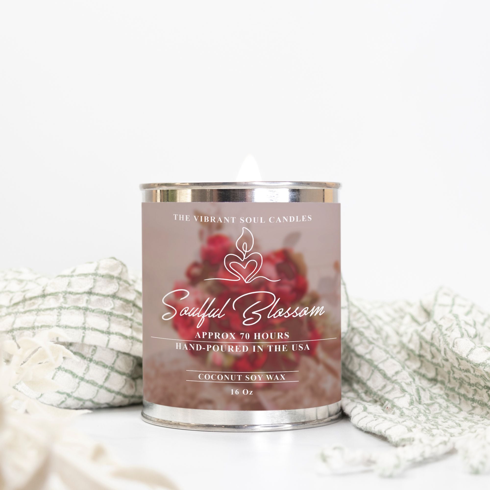 Soulful Blossom Candle Paint Can (Hand Poured 16 oz.)