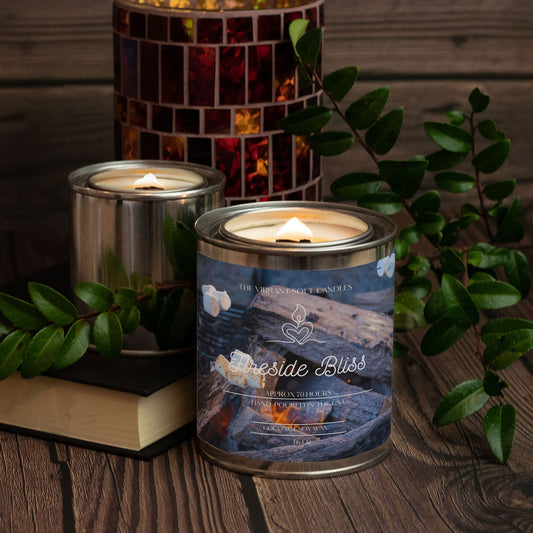 Fireside Bliss Candle Paint Can (Hand Poured 16 oz.)