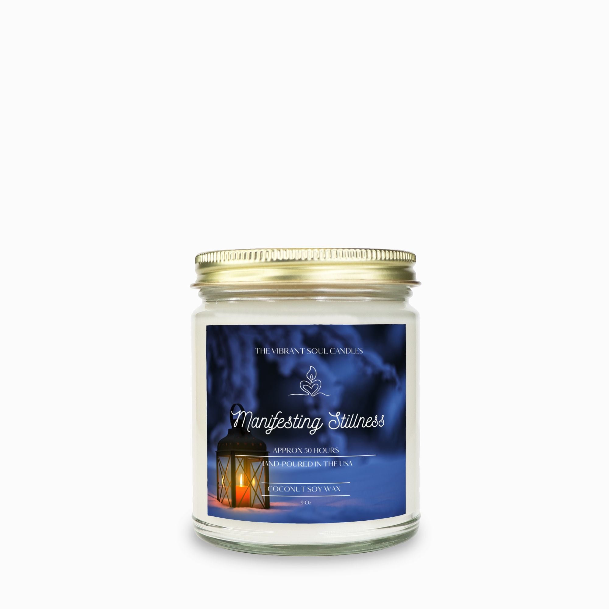 Manifesting Stillness Candle Clear Jar 9oz