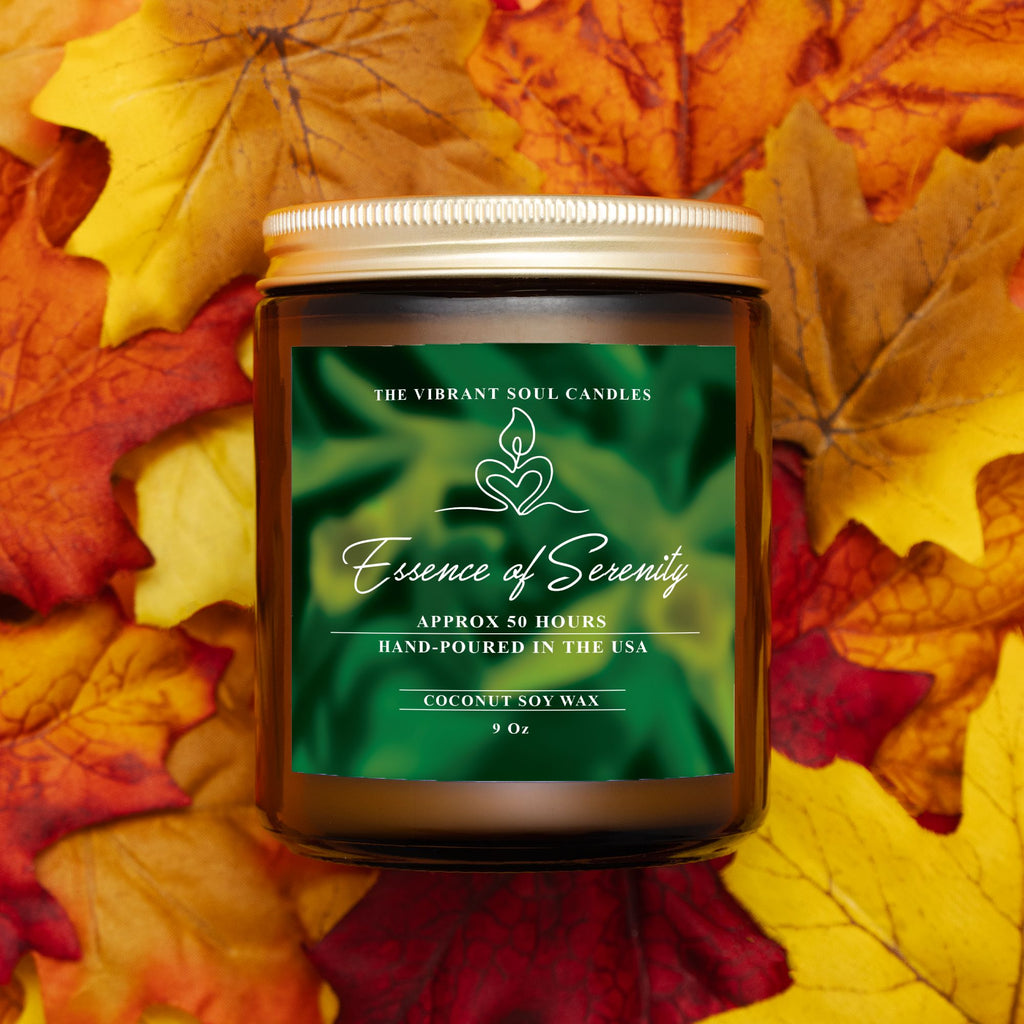 Essence of Serenity Candle Amber Jar 9oz