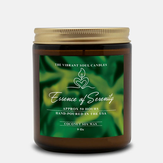 Essence of Serenity Candle Amber Jar 9oz