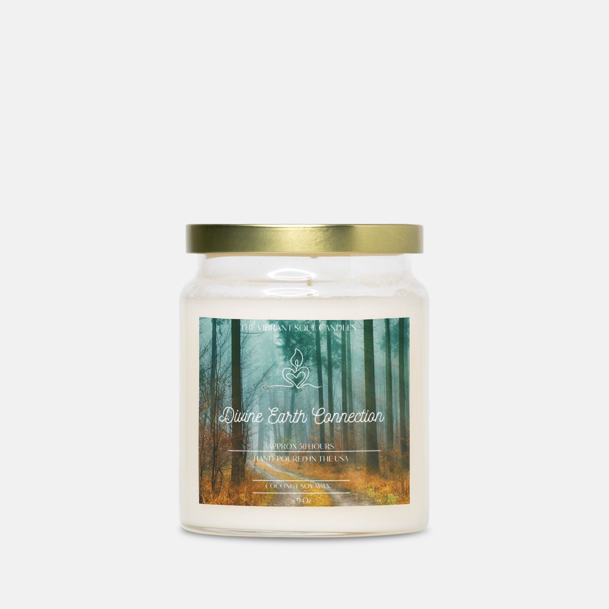 Divine Earth Connection Candle Apothecary Jar 9oz