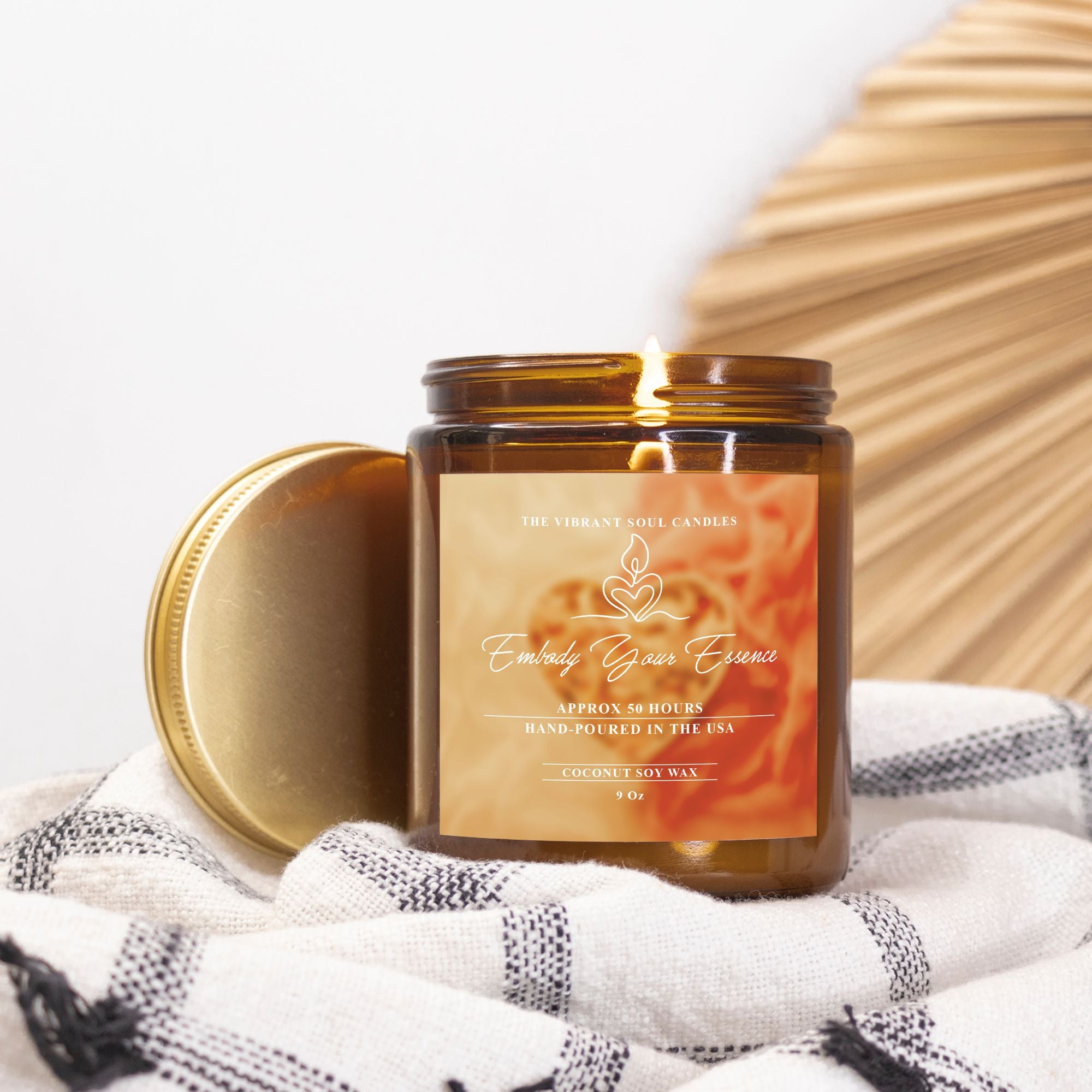 Embody Your Essence Candle Amber Jar 9oz