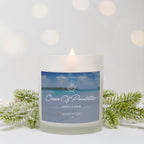 Ocean of Possibilities Candle Frosted Glass (Hand Poured 11 oz)